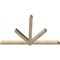 Ekena Millwork Kennewick Rough Sawn Timber Gable Bracket, Douglas Fir, 84"W x 53"H x 4"D x 4"F, 15/12 Pitch GBW084X53X0404KEN00RDF - alternate 2
